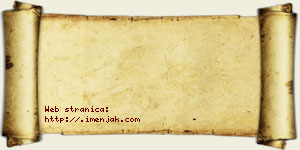 Janko Runjanin vizit kartica